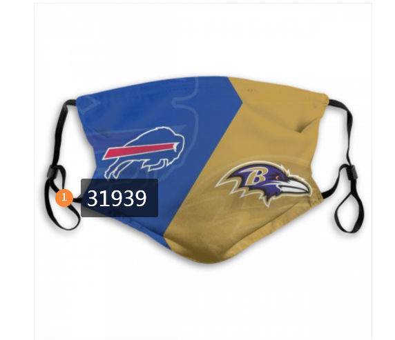 NFL Buffalo Bills 122020 Dust mask with filter